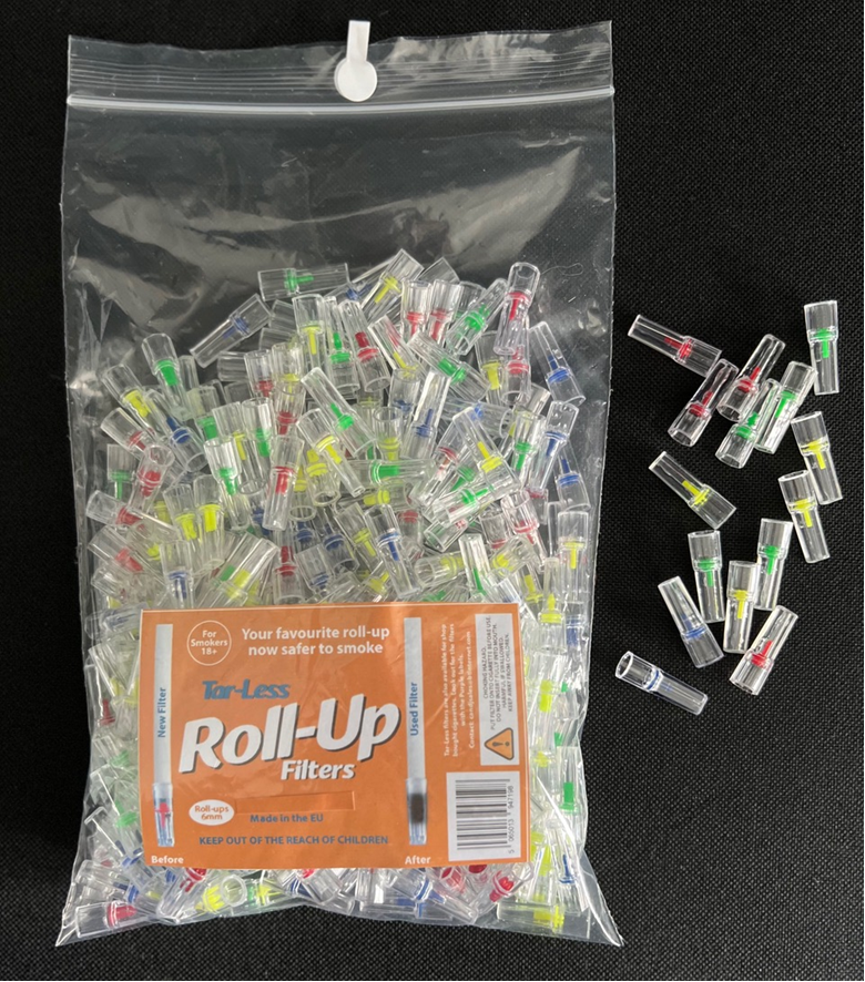 Tar-Less Cigarette Filters for ROLL UP cigarettes - 300 value pack