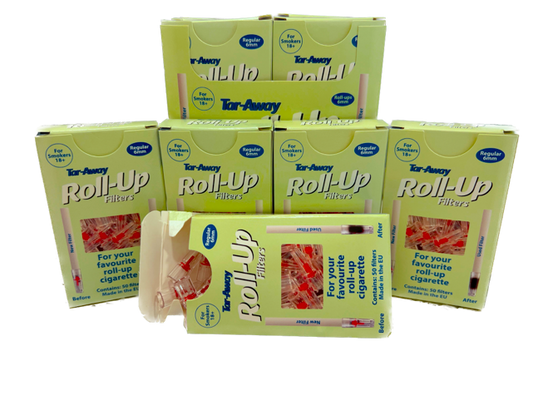 Tar-Away Cigarette Filters (6mm) for ROLL UP cigarettes