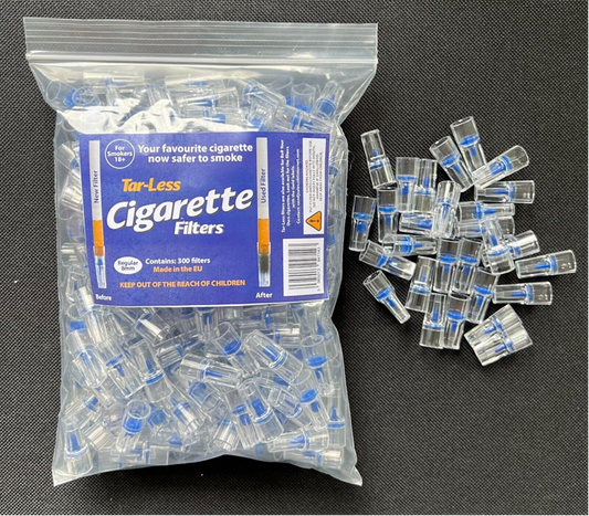 Tar-Less Cigarette Filters for Standard / Shop Bought cigarettes - 300 value pack